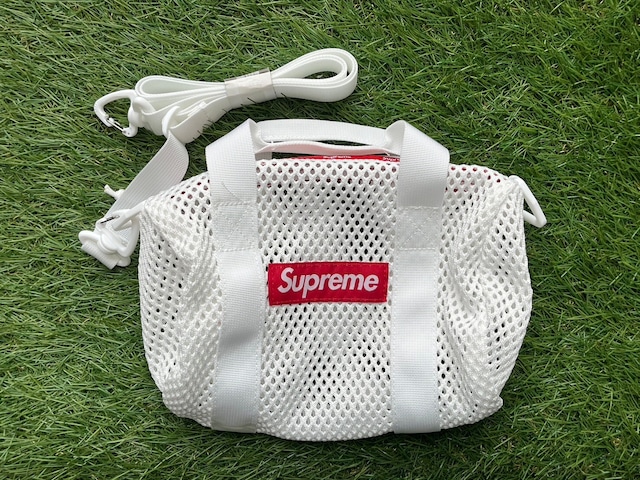 Supreme MESH MINI DUFFLE BAG WHITE 08633