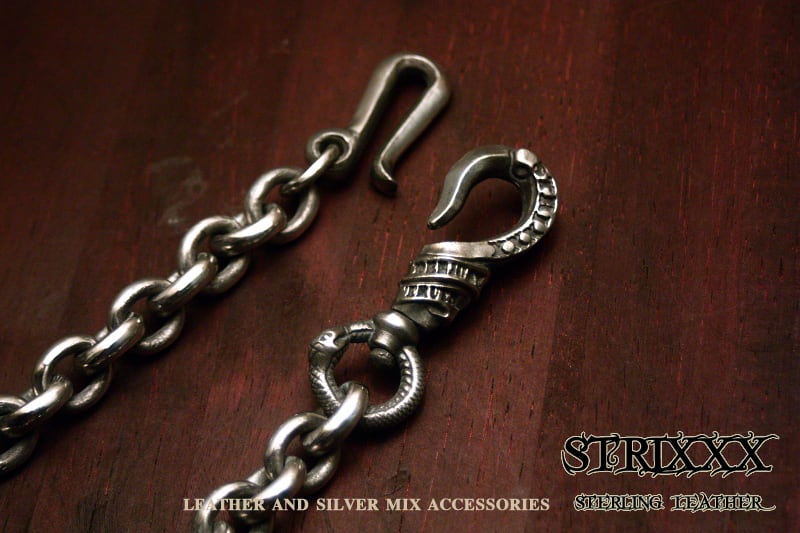 05 極太アズキウォレットチェーン | STRIXXX sterling leather