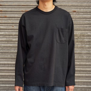 Indian Hill Knitting Service(インディアンヒルニッティングサービス) "Swedish Mil Type L/S Pocket T-Shirts" -Black-