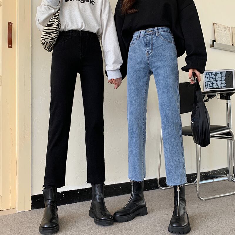 ジーンズ オータムウィンタースタイルパンツ 薄手 秋物 冬物 試着室69842794659