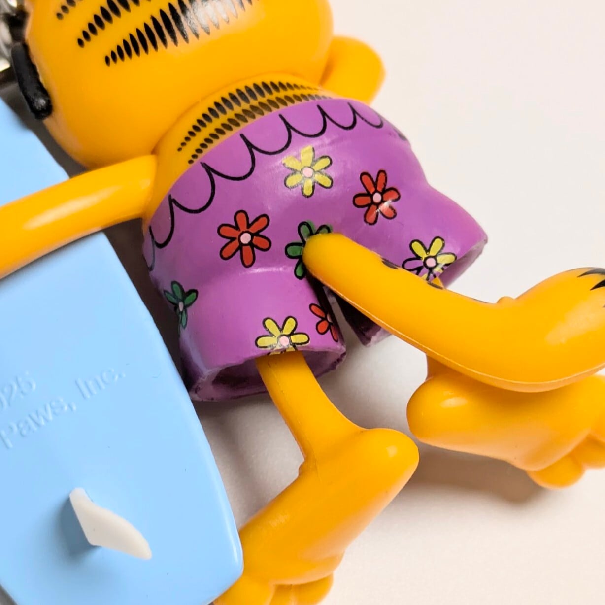 【 Garfield ( ガーフィールド ) 】 3D PVCキーホルダー 『 サーフィン♪ 』 〚アメリカン雑貨 アメトイ〛