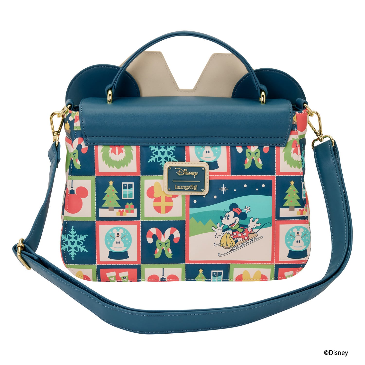 LF DISNEY MICKEY AND MINNIE HOLIDAY CROSSBODY BAG_WDTB3367
