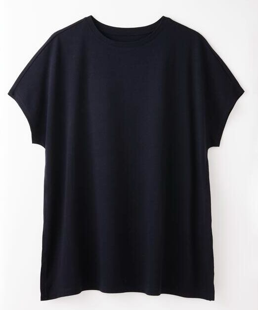 【竹布】 TAKEFU ショートスリーブTシャツ ダークネイビー M~L