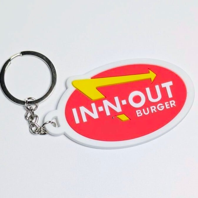 送料無料! ★ラバーキーホルダー★ 【 In-N-Out Burger( インアンドアウトバーガー / イネナウトバーガー ) 】 〚アメリカン雑貨 アメトイ〛