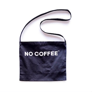 NO COFFEE SHOULDER BAG (BLACK)