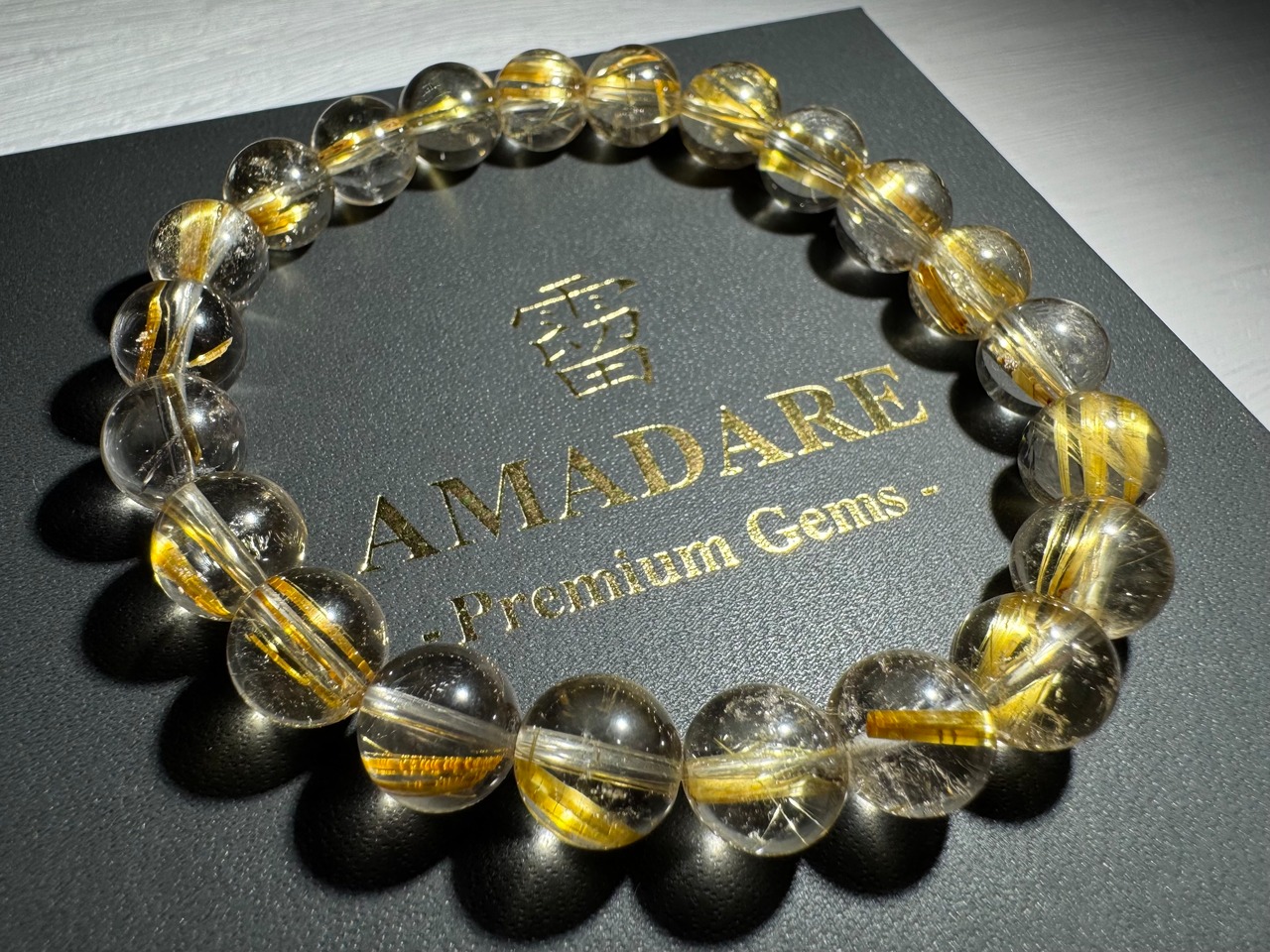 No.1426【S】タイチンルチルクォーツブレスレット