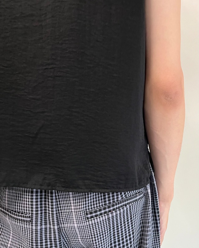 open collar shell button shirt