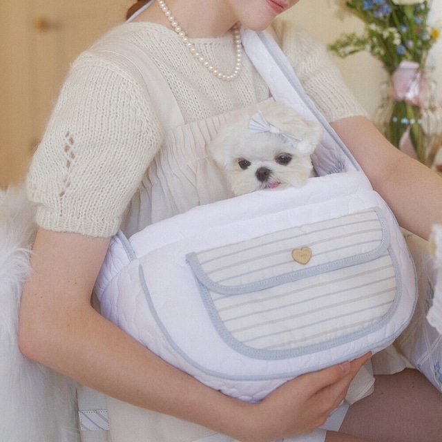 【予約】[SEORU] Milky Valentine bag (baby blue)