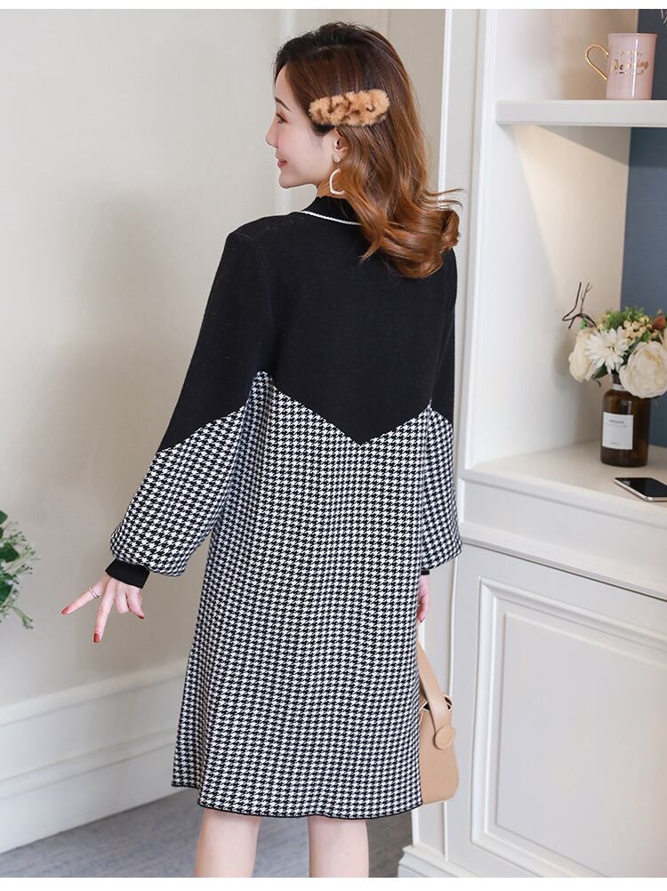 マタニティドレス マタニティワンピース ワンピース オールインワン レギンス レギパン フレアワンピース 膝丈 ひざ丈 膝上 膝下 袖あり 長袖 ボリューム袖 ハイネック スタンドカラー フレア ワイド Aライン 切り替えデザイン ドッキング ふんわり 2点セット かわいい マタニティドレス マタニティワンピース ワンピース オールインワン