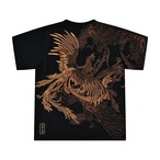 四象・朱雀 Embroidered T-Shirt 2color【G1218】