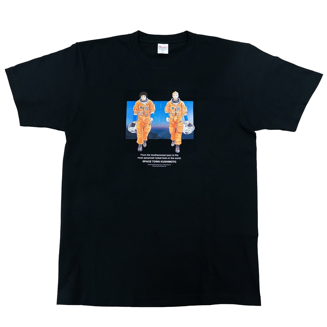 宇宙兄弟　Tシャツ スペースタウン串本×宇宙兄弟〉Tシャツ 南波兄弟 ブラック L/XL