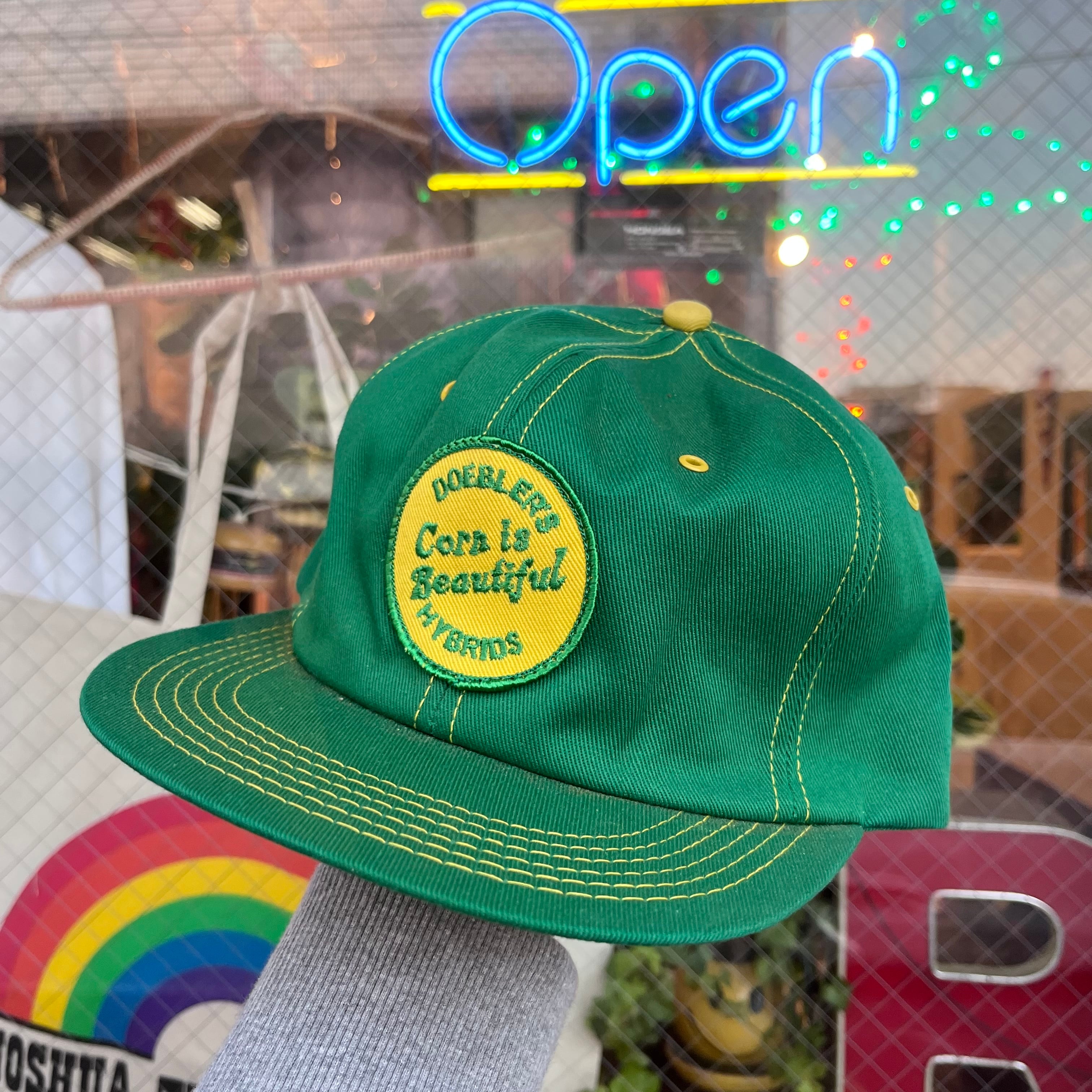 1970's Deadstock "K-Brand" Cotton Twill Trucker Hat / Corn is Beautiful