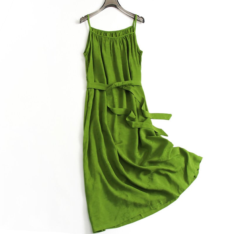 Camisole one-piece with ribbon belt OP0298