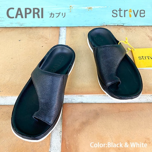 STRIVE CAPRI Black & White ストライブ カプリ ブラック＆ホワイト APMA認定証 サンダル イギリス