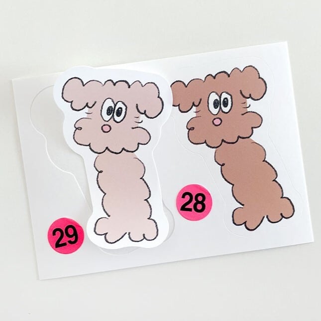 scooty studio] scooty club ステッカー（全5シート入り） | moim