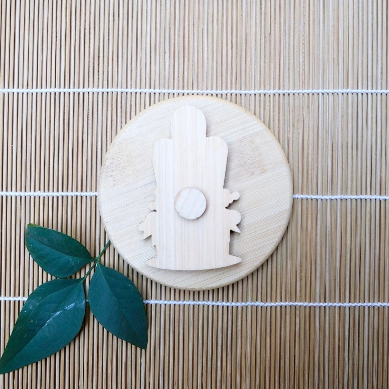 【ひのきマグネット】門松 ブローチ メモ留め アートパネル