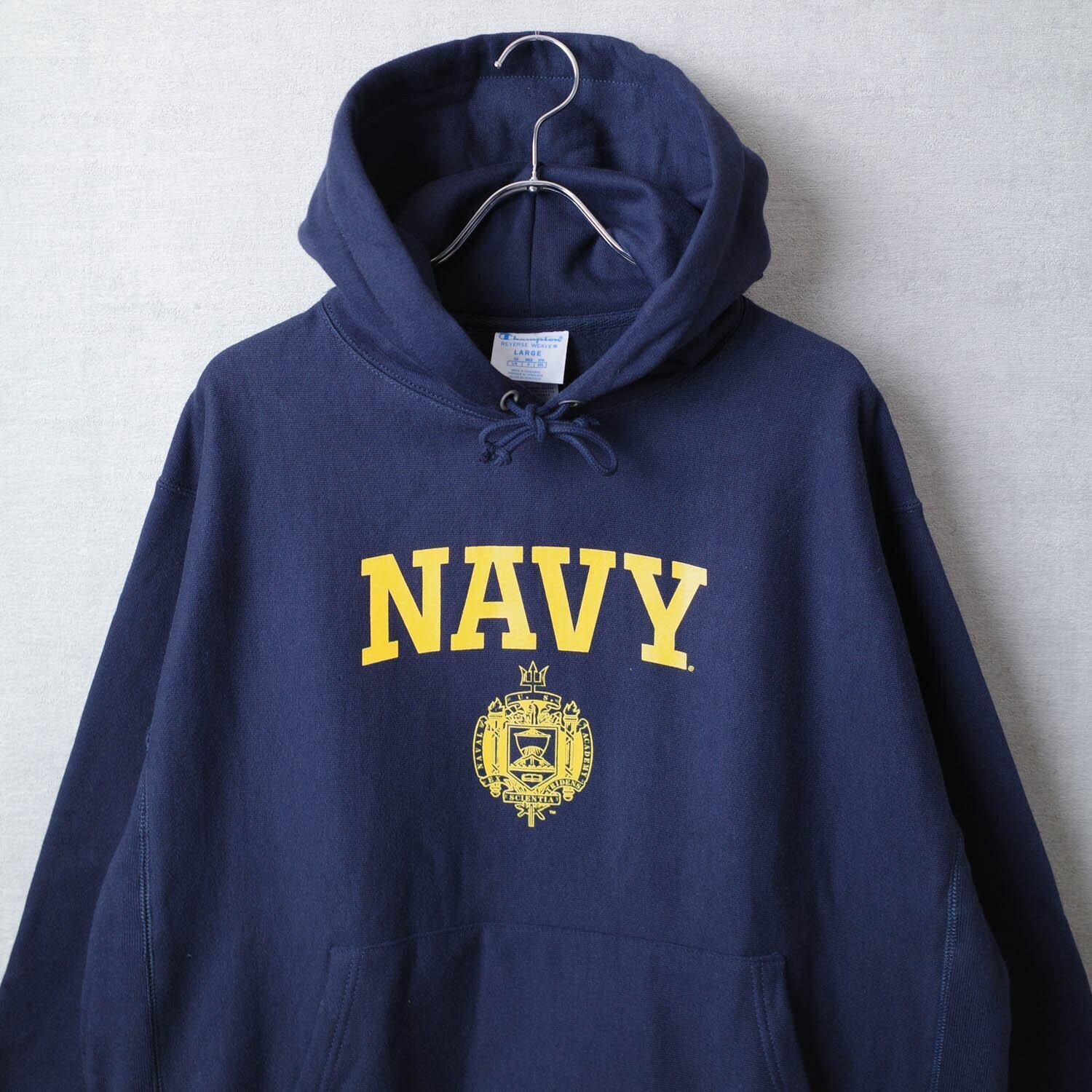 [NEW] CHAMPION USNAVY ISSUE REVERSE WEAVE HOODIE (NAVY)