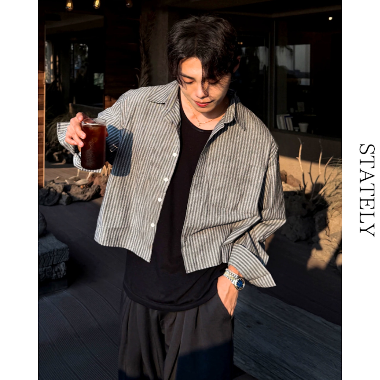 Stripe Breeze シャツ_T304・画像3