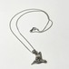 Old 925 Silver Arabesqu Hummingbird Pendant Necklace