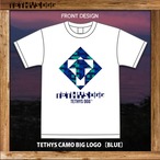 TETHYS CAMO BIG LOGO T-SHIRT〔BLUE〕