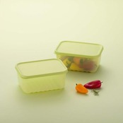 ベストコ 保存容器 1.5L 鮮度保持 長方形 グリーン ロック&ロック キープフレッシュ 食洗機・電子レンジ 対応 HLE5400NCR