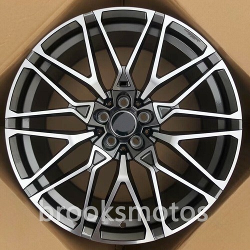 21インチ 2020+ BMW X6M X5M グレー STYLE ホイールセット 21X10 21X11.5 5X112 4本セット 818 -BRN-1015★