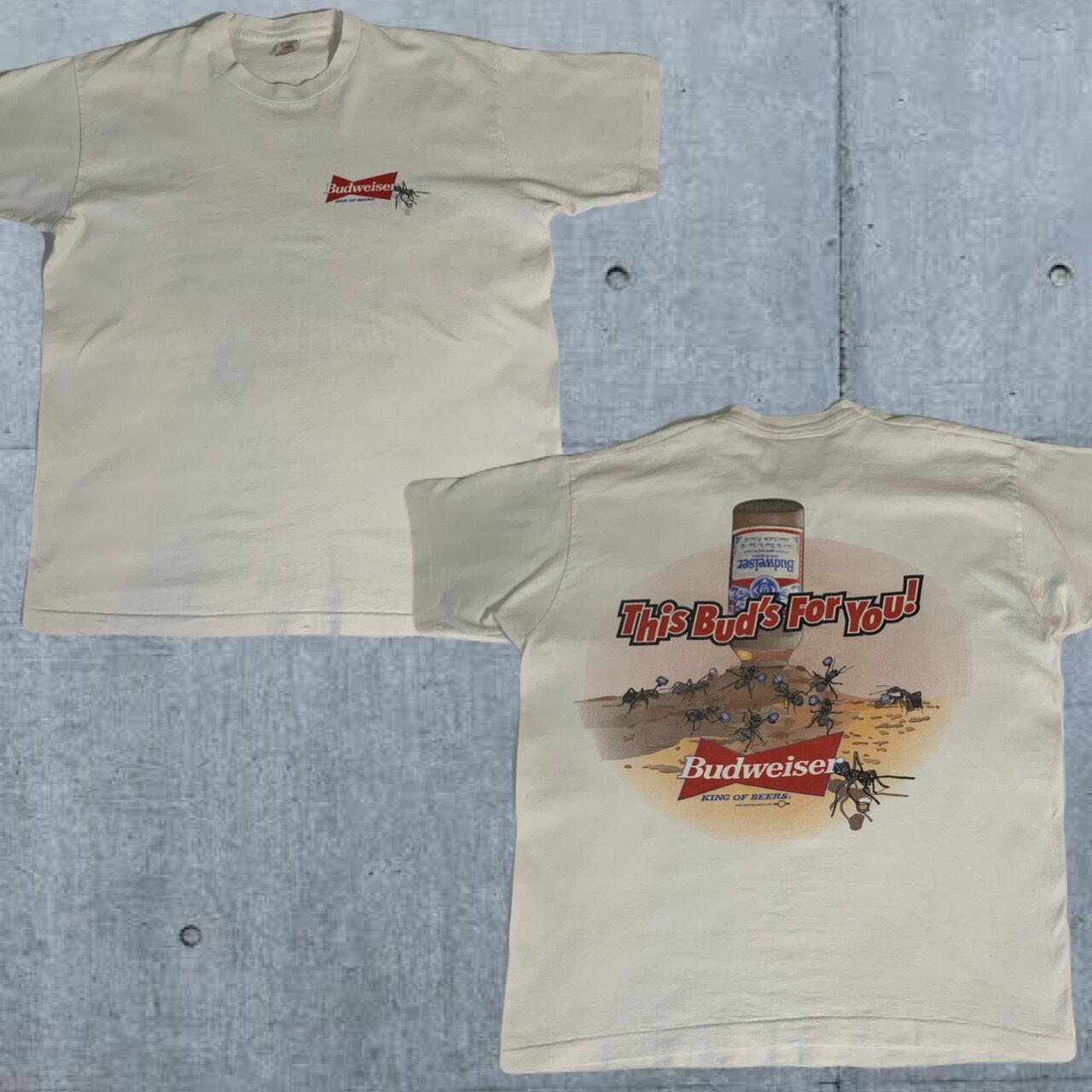ビンテージ企業TシャツバドワイザーBudweiser カエル蛙サイズXL バンド 