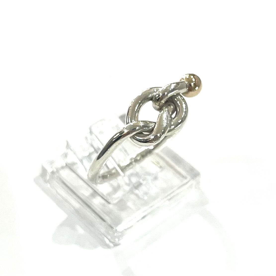 TIFFANY&CO】【14-15号 】2391 ティファニー結コンビツイストノット TIFFANY&CO】【14-15号 】2391 ティファニー結コンビツイストノット