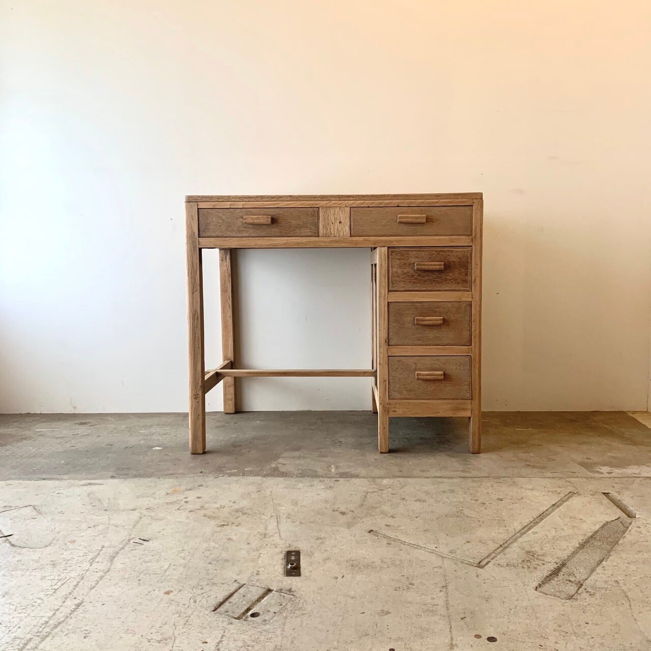 木製デスク　古家具