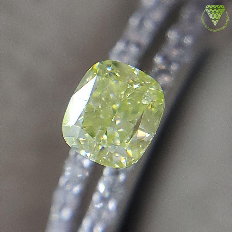 0.26 ct Fancy Green Yellow SI1 GIA 天然 グリーン イエロー ...