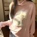 ボアラビットハイネックドルマンニット ・79095