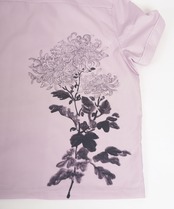 Flower back print shirt［HSS002］