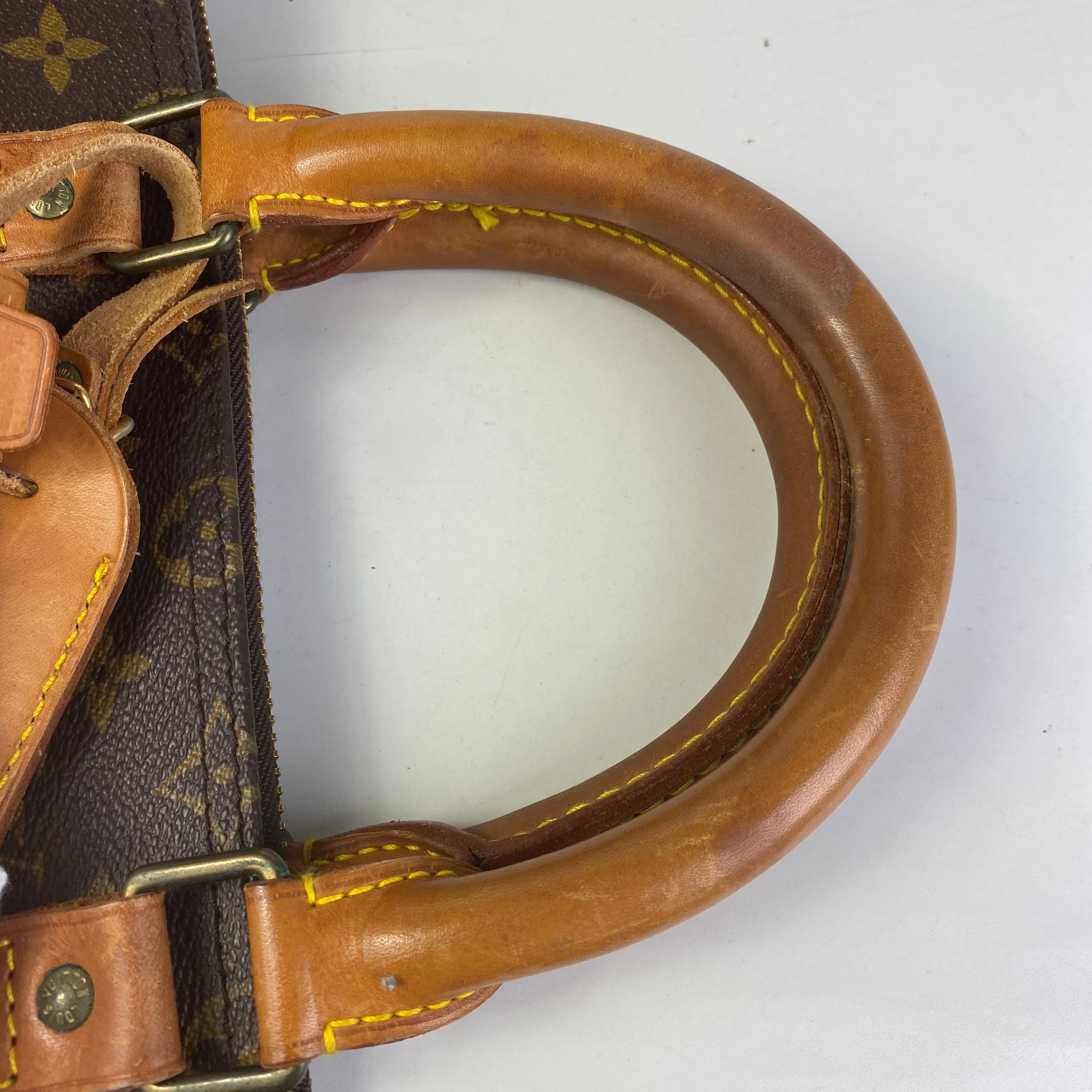 LOUIS VUITTON ルイヴィトン PVC ボストンバッグ ベージュ A LOUIS VUITTON ルイヴィトン PVC ボストンバッグ ベージュ A