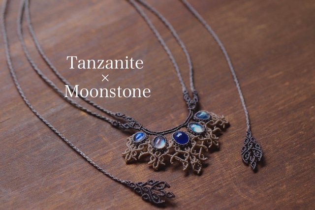 [Tanzanite]&[Moonstone] Necklace 〜Shinrabanshō〜