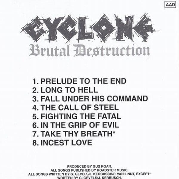 2枚セット Cyclone サイクロン BRUTAL DESTRUCTION スラッシュメタル