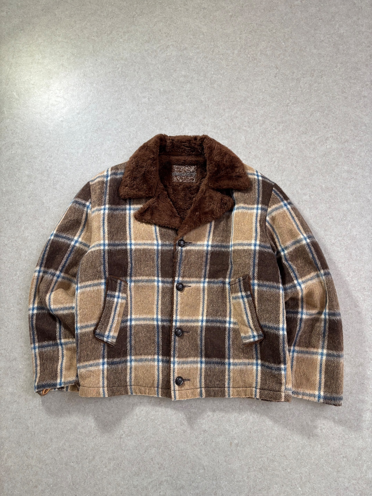 70s~ check jacket