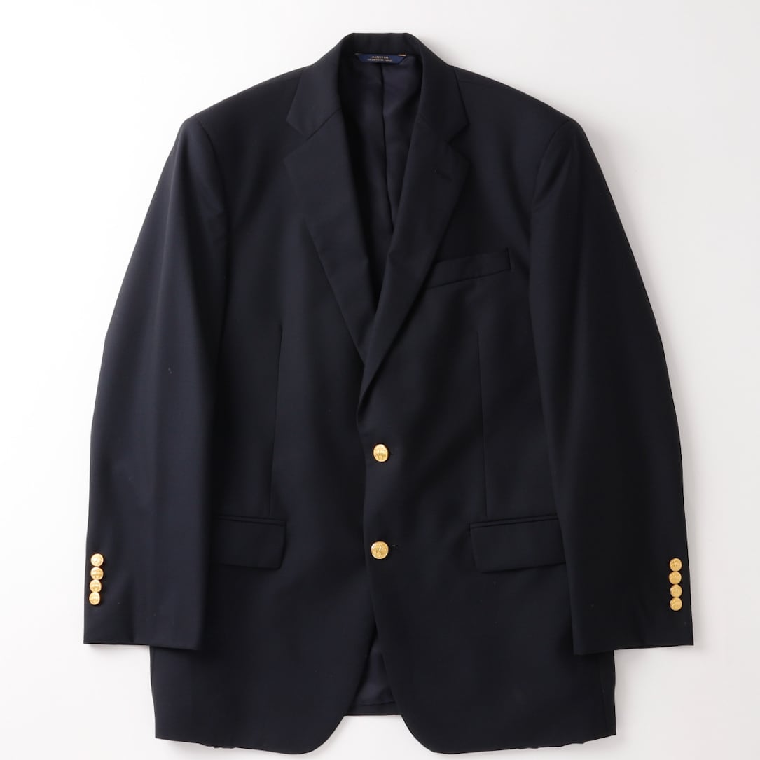 美品【ブルックスブラザーズ】ロロピアーナ ピーコート 黒 M ウール 極美品】BROOKS BROTHERS Loro Piana Made in USA wool Navy blazer