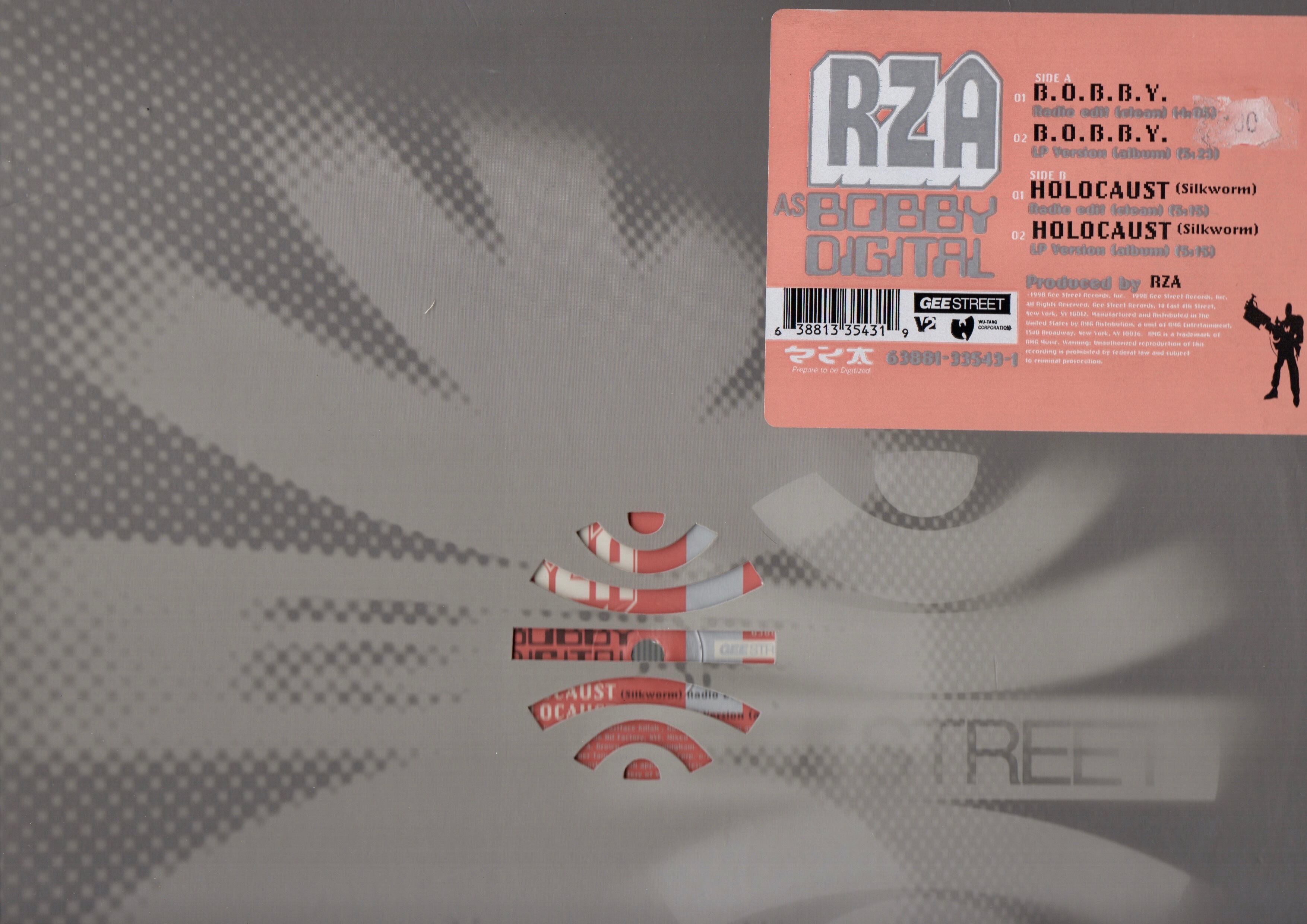 12inch】RZA　COMPACT　Digital　Bobby　as　Holocaust　DISCO　(Silk　Worm)　ASIA