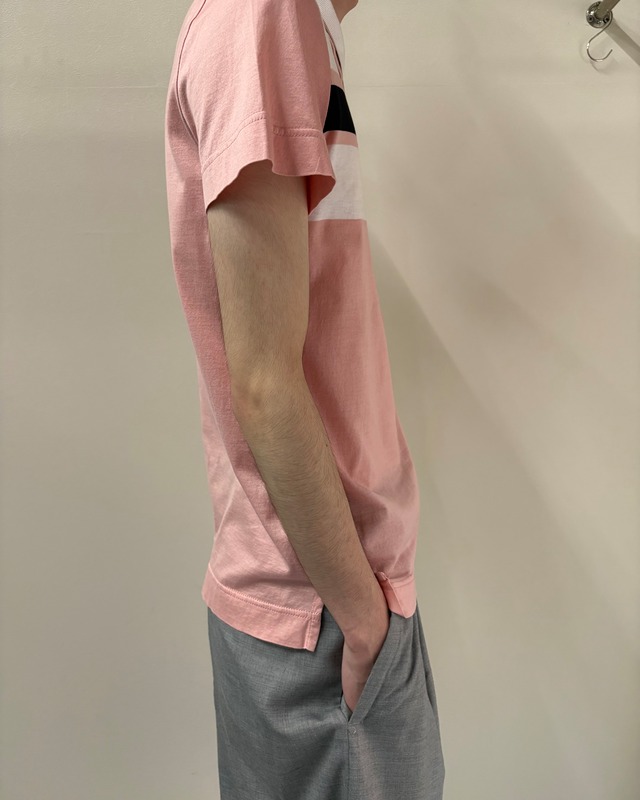 【DOLCE&GABBANA】border snap polo shirt