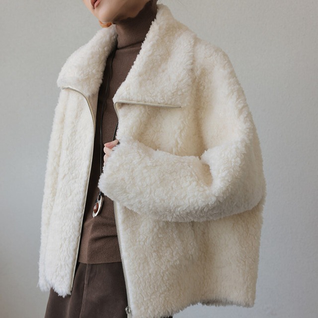 フルジップ ボア ジャケット　1col　H10581