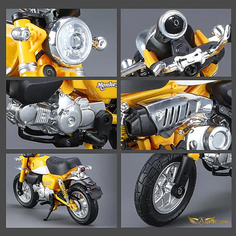 HONDA モンキー 125 ミニカー 1/12 ライト点灯 エンジンサウンド 合金