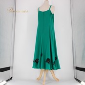 社交ダンス 衣装 スタンダード ドレス ワンピース レッスンウェア パーティドレス 緑 黒 ラインストーン SEKINE セキネ グリーン系 ブラック系 フィット感 レディース おしゃれ エレガント ダンス衣装 発表会 講演会 カジュアル 大人向け 体型カバー ステージ衣装 動きやすい 美しいデザイン 限定商品 セール コスチューム