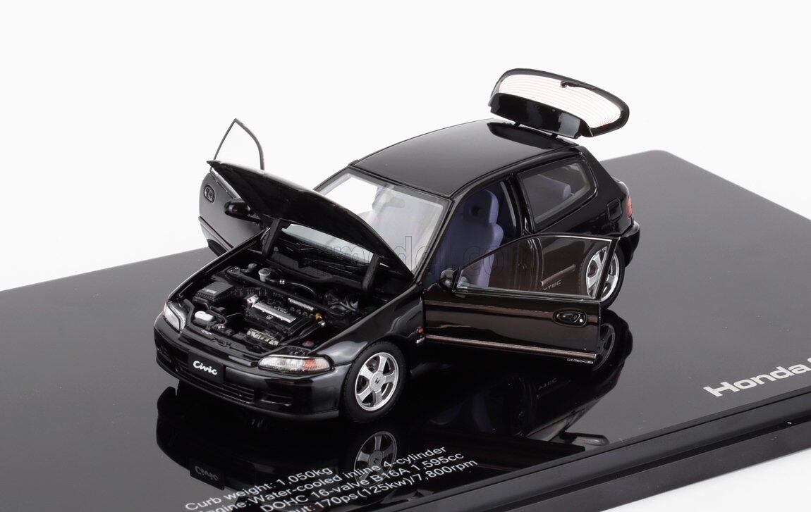 ミニカー 1/43 ホンダ シビック LCD-MODEL 1/43 HONDA CIVIC SIR II