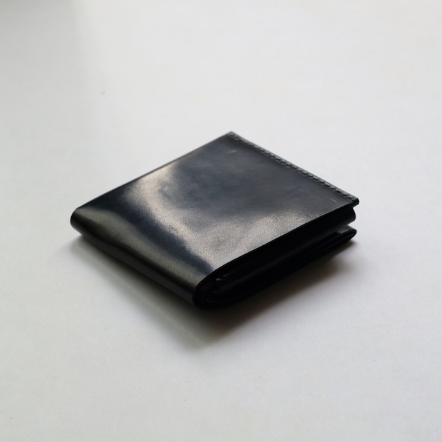 half wallet / 二つ折り財布 - bk - GUIDI / cavallo culatta
