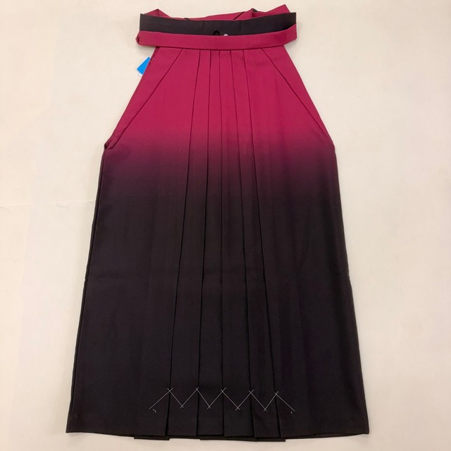 袴 M size 紐下丈91cm 行灯袴 卒業袴 女性用袴 エンジ ぼかし 中古 5870