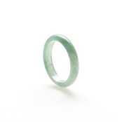 【13.5号】今季大人気！細め翡翠くり抜き甲丸リング A貨翡翠 jd_rg1877