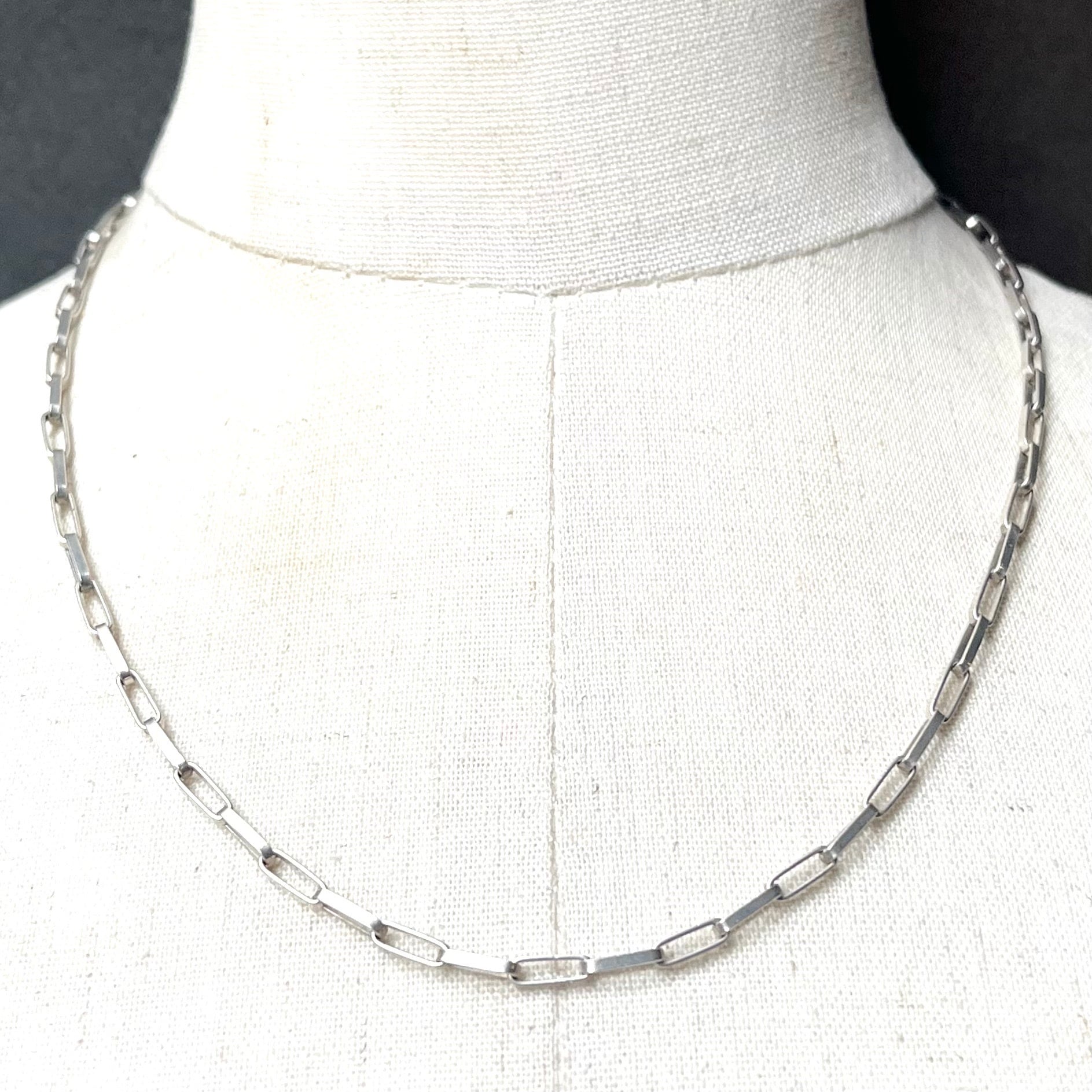 SILVER925 NAVAJO DESIGN CHAIN NECKLACE/シルバー/ネックレス