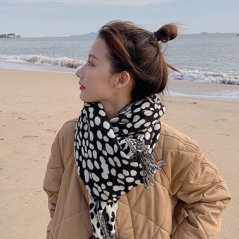 レオパードスカーフ ウィンターオータム 秋物 冬物 ブラック・アイド・ピーズ29223697217