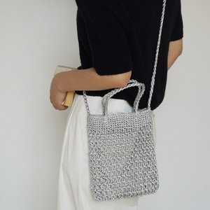 Knitted Pattern Shoulder Strap Handbag  T4418