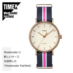 【即納】TIMEX タイメックス Weekender Fairfield ウィークエンダー フェアフィールド TW2P91500 ネイビー ピンク 腕時計 レディース